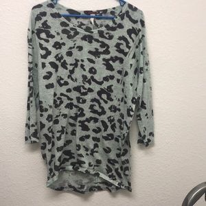 Leopard dolman top